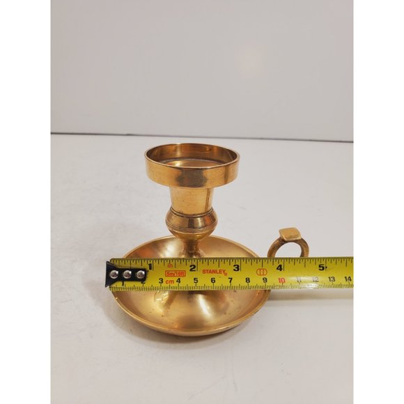 Vintage Brass Candle Holder - Brass Candlestick Holder - Brass Chamberst… - Picture 8 of 10